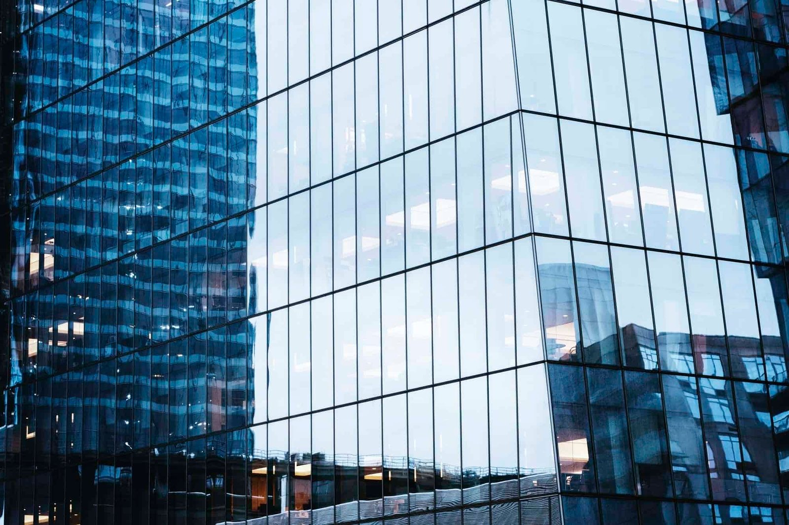 Glass office building